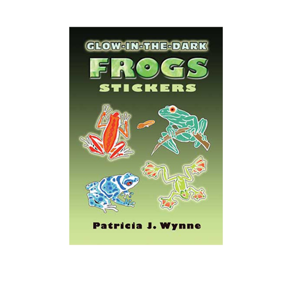 Dover, Stickers, Art & School, Little Sticker Book, Glow-in-the-Dark, Frogs, 343714